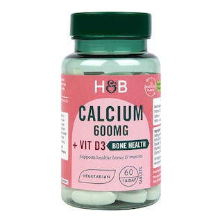 Holland & Barrett Calcium + Vitamin D 600mg 60 Tablets