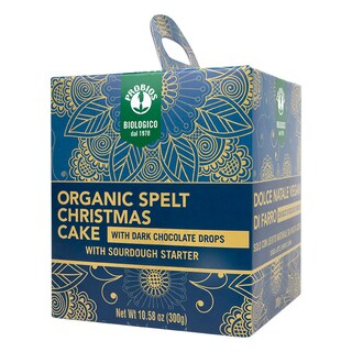 Probios Organic Spelt Christmas Cake with Dark Chocolate Drops 300g