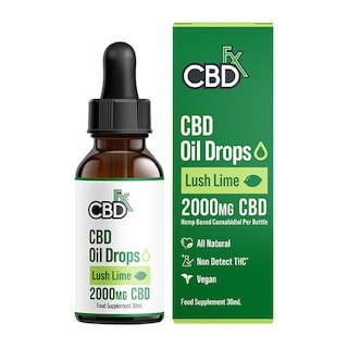 CBDfx MCT Oil with Hemp Extract Natural Lime Flavour