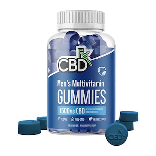 CBDfx Men's Multivitamin CBD Gummies 25mg CBD 60 Gummies
