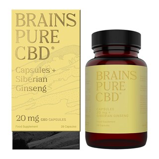 Brains Pure CBD + Siberian Ginseng 28 Capsules