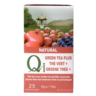 Qi Teas Green Tea Plus 25 Tea Bags