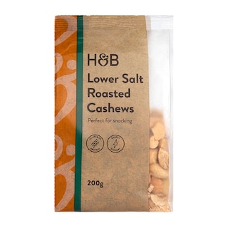 Holland & Barrett Lower Salt Roasted Cashews 200g