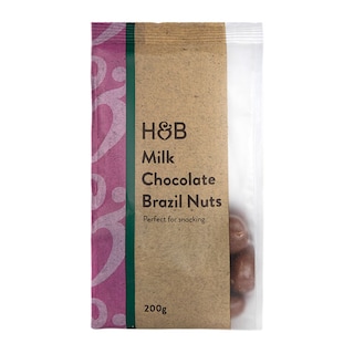 Holland & Barrett Milk Chocolate Brazil Nuts 200g