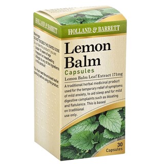 Holland & Barrett Lemon Balm 171mg 30 Capsules
