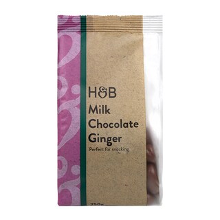 Holland & Barrett Milk Chocolate Ginger 250g