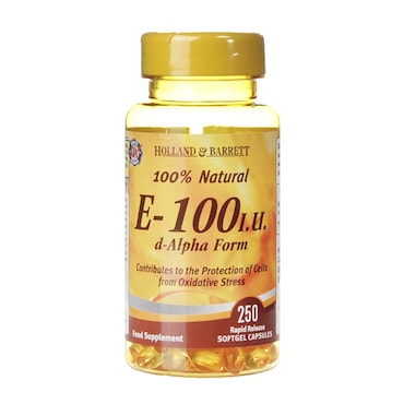 Holland & Barrett Vitamin E 250 Capsules 100iu image 1