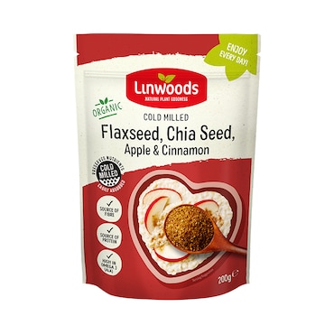 Linwoods Milled Flaxseed, Chia Seed, Apple & Cinnamon 200g image 1