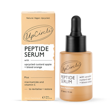 Review of Upcircle Peptide Serum With Upcycled Custard Apple + Blood Orange 30ml