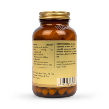 Solgar Vitamin C 1000mg 100 Vegi Capsules image 3