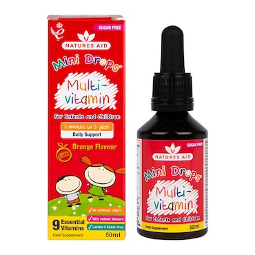 Nature's Aid Multi Vitamin Drops Orange 50ml image 1