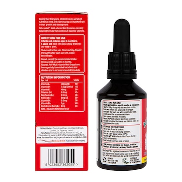 Nature's Aid Multi Vitamin Drops Orange 50ml image 2