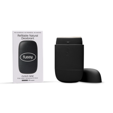 Review of Fussy Refillable Natural Deodorant Cloud Nine Starter Pack