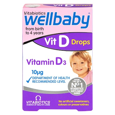 Vitabiotics Wellbaby Vitamin D Drops 10μg