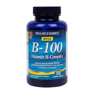 Holland & Barrett Time Release B  100 Vitamin B Complex 100 Caplets 100mg