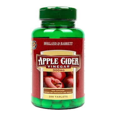 Holland & Barrett Apple Cider Vinegar 200 Tablets 300mg image 1