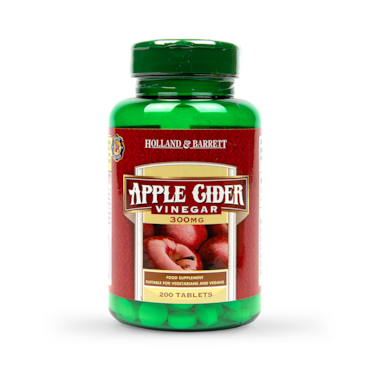 Holland & Barrett Apple Cider Vinegar 200 Tablets 300mg image 1