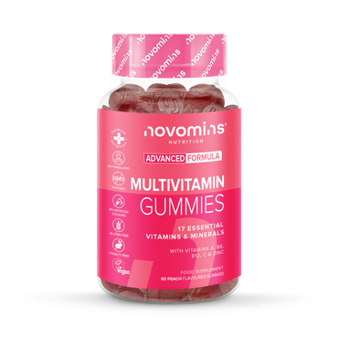 Novomins Multivitamin Peach Flavoured 60 Gummies