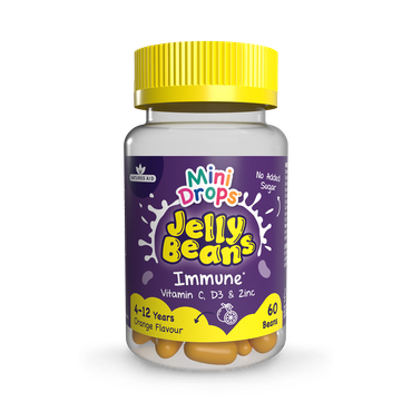 Natures Aid Mini Drops Jelly Beans Immune Orange Flavour 60 Beans