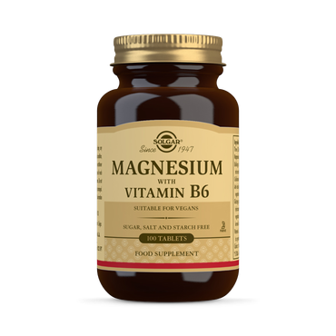 Solgar Magnesium With Vitamin B6 100 Tablets