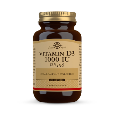 Solgar Vitamin D3 1000 Iu (25 µg) 250 Softgels