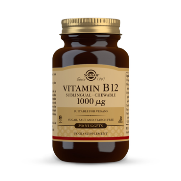 Solgar Vitamin B12 1000 µg Sublingual Chewable 250 Nuggets