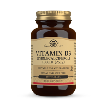 Solgar Vitamin D3 (Cholecalciferol) 1000 Iu (25 µg) 180 Tablets