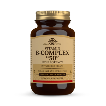 Solgar Vitamin B-Complex "50" High Potency Vegetable 100 Capsules