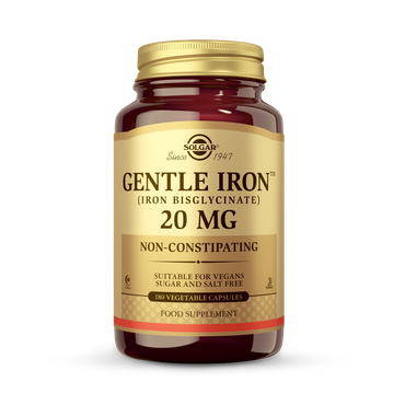 Review of Solgar Gentle Iron (Iron Bisglycinate) 20mg Vegetable 180 Capsules