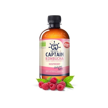 The GUTsy Captain Kombucha California Raspberry Bio-Organic Drink 400ml image 2