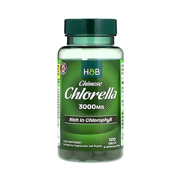 Holland & Barrett Chinese Chlorella Rich in Chlorophyll 120 Tablets 3000mg image 1