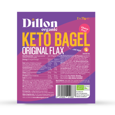 Review of Dillon Organic Keto Bagel Original Flax 150g