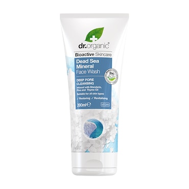 Dr Organic Dead Sea Mineral Face Wash 200ml image 1