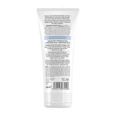 Dr Organic Dead Sea Mineral Face Wash 200ml image 2