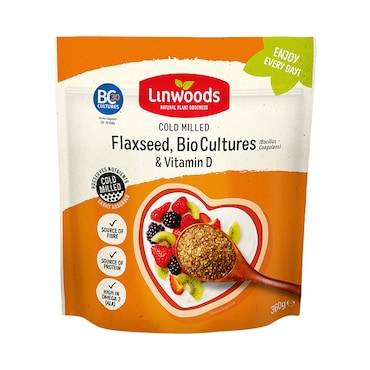 Linwoods Milled Flaxseed, Biocultures & Vitamin D 360g image 1
