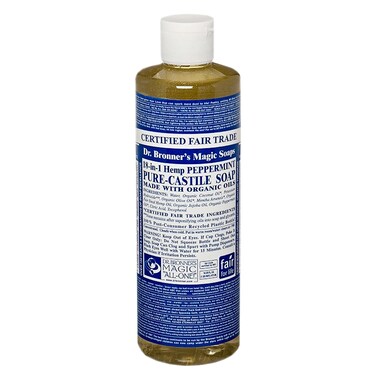 Dr Bronner Peppermint Liquid Castile Soap