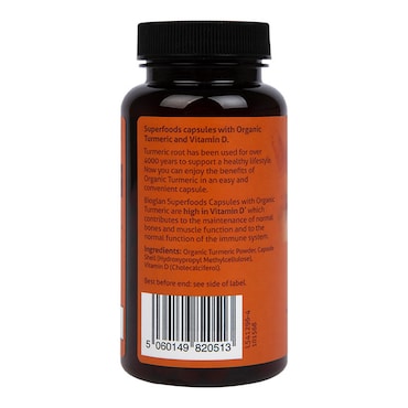 Bioglan Superfoods Organic Turmeric 60 Capsules image 2