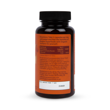 Bioglan Superfoods Organic Turmeric 60 Capsules image 3