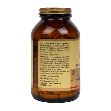 Solgar Vitamin B-Complex 100 Extra High Potency 250 Vegi Capsules image 2