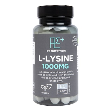 PE Nutrition L-Lysine 1000mg 60 Tablets image 1