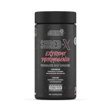 Applied Nutrition Shred X Fat Burner - Abe All Black Everything Fat Burner, Thermo Weight Management (90 Capsules - 30 Servings)