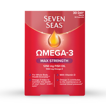 Seven Seas Omega-3 Fish Oil Max Strength With Vitamin D 30 Capsules