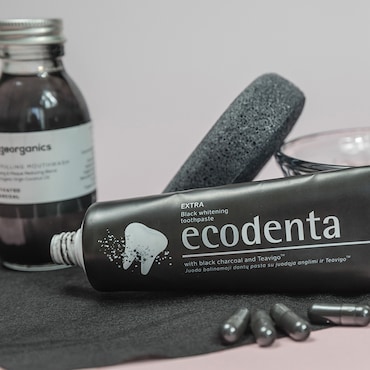 Ecodenta Black Whitening Toothpaste with Black Charcoal 100ml image 5