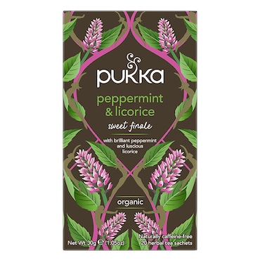 Pukka Peppermint & Licorice Tea 20 Tea Bags image 1