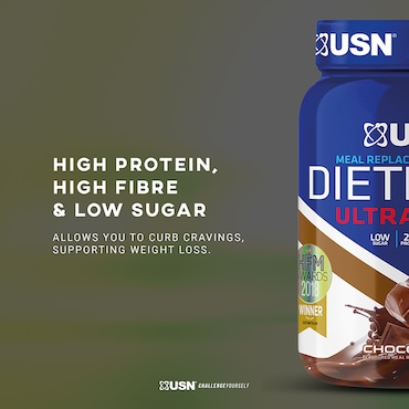 USN Diet Fuel Meal Replacement Shake Chocolate 2kg image 2