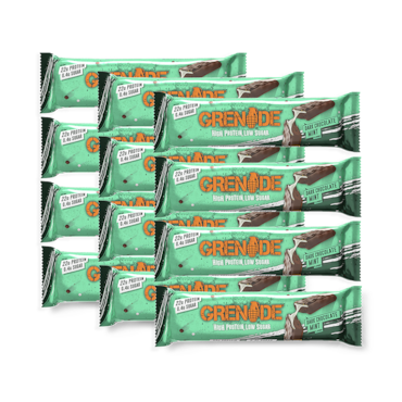 Grenade Dark Chocolate Mint Protein Bars 12x 60g image 1