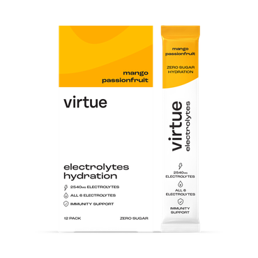Review of Virtue Electrolytes Hydration - Mango Passionfruit 12 Sachets