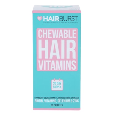 Hairburst Chewable Hair Vitamins 30 Day Supply 60 Pastilles image 1