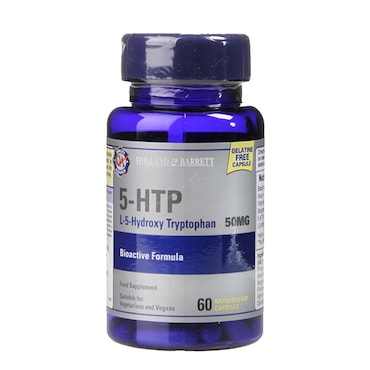 Holland & Barrett Vegan 5-HTP 60 Capsules 50mg image 1