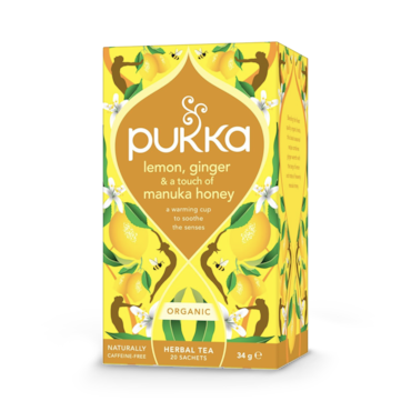 Pukka Lemon, Ginger & a touch of Manuka Honey 20 Tea Bags